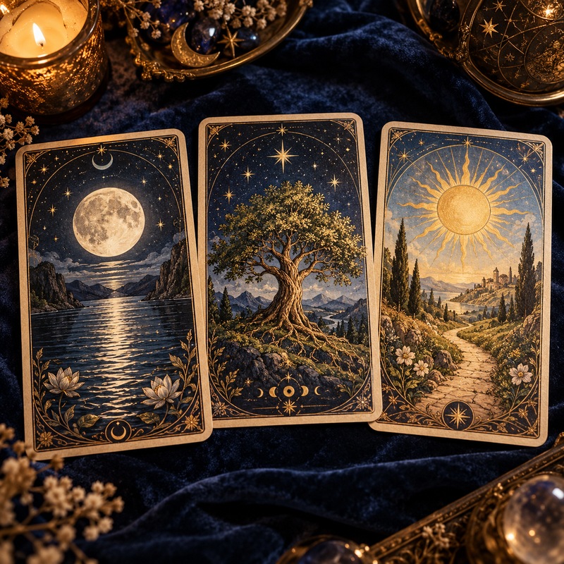 Persönliche Tarotlegung mit drei Karten