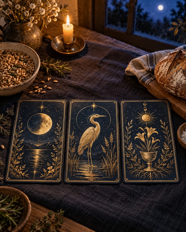 Overvloed en zekerheid – tarotlegging met drie kaarten