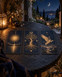 Księżycowy cykl – Tarot trzech kart