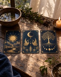 Vier elementen – tarotlegging met drie kaarten