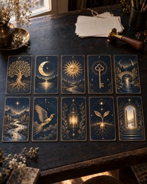 Markenname – Zehn-Karten-Tarotlegung