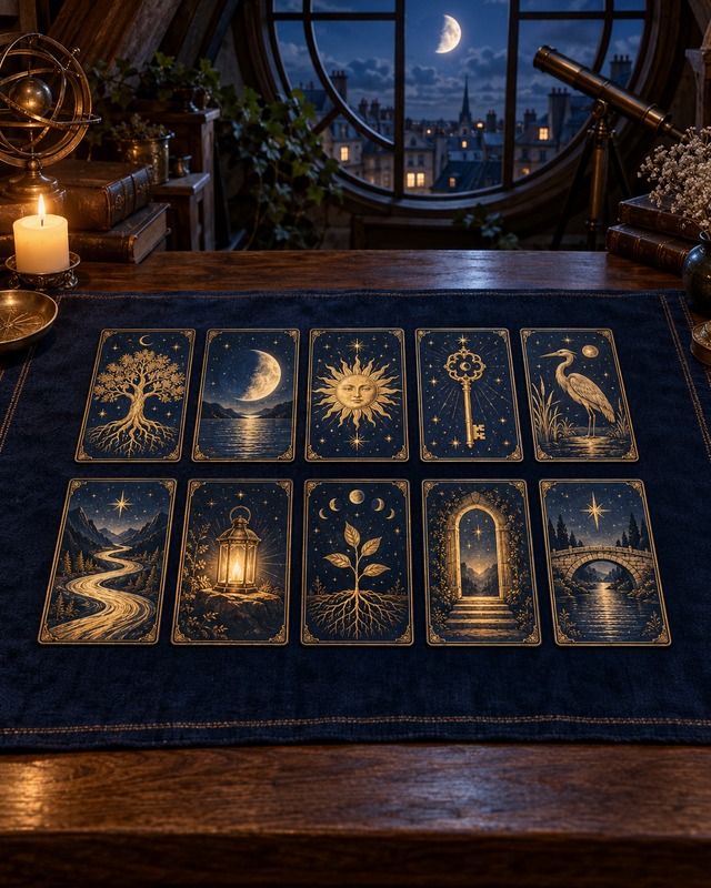 Lunar cycle – Ten-card Tarot reading