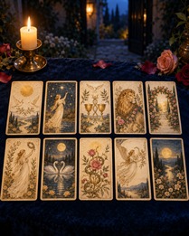 Nieuwe liefde – uitgebreide tarotlegging van 10 kaarten