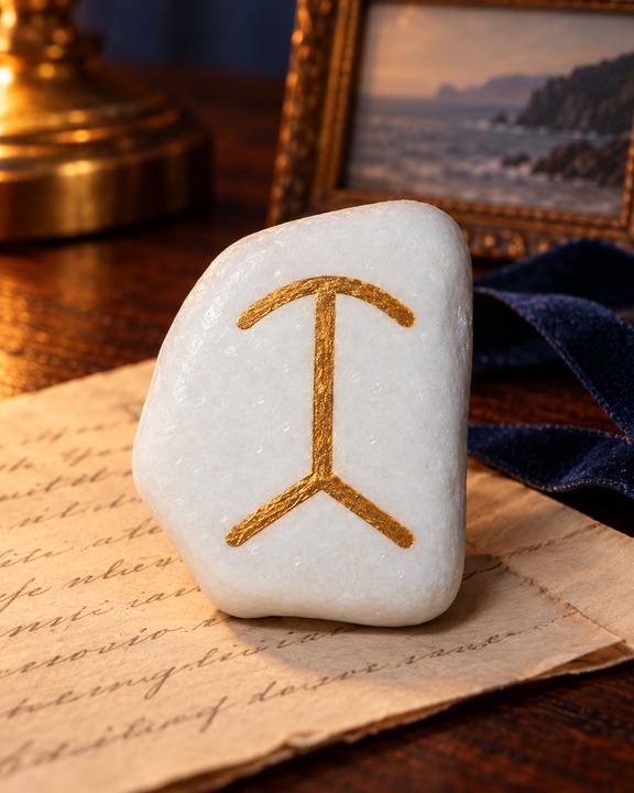 Design visualization of the selected sign: Remembrance Stone — Hand-painted Root