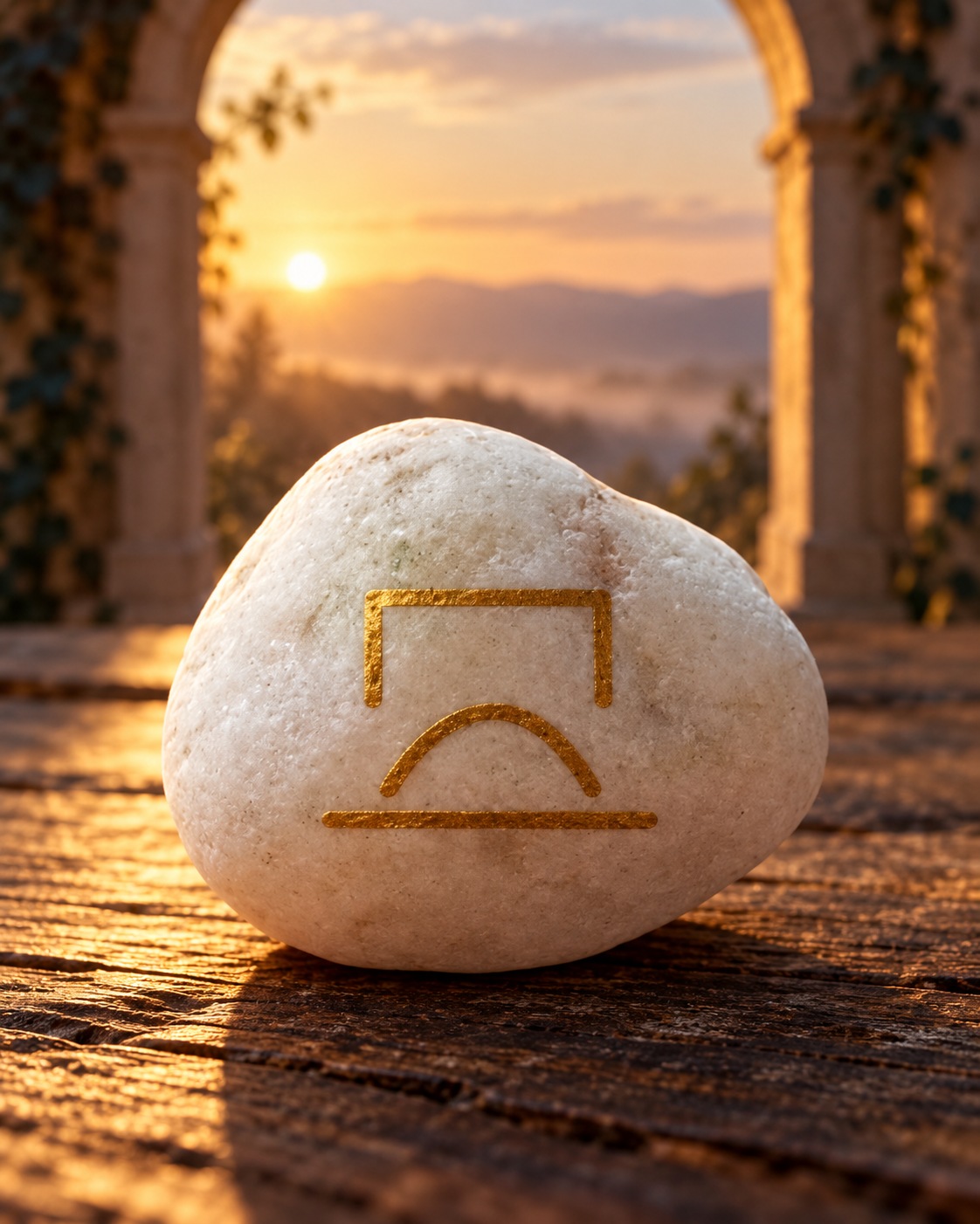 Design visualization of the selected sign: Clear Crossing Stone